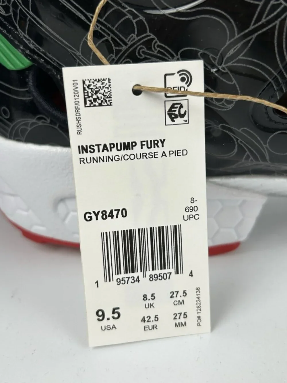 Reebok BAIT Astro Boy Instapump Fury GY8470 Men’s 9.5 Sneakers Rare Retro NEW